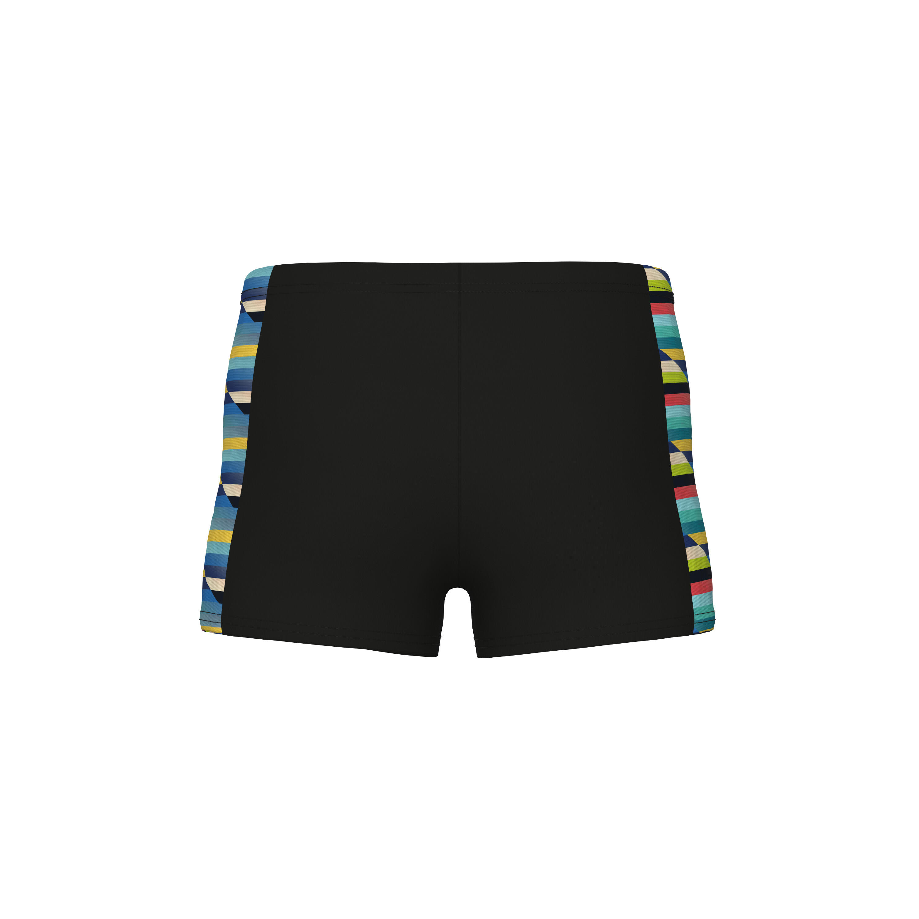 Arena Racing Stripe Swimsuit Black/Multicolored Boy 6/7