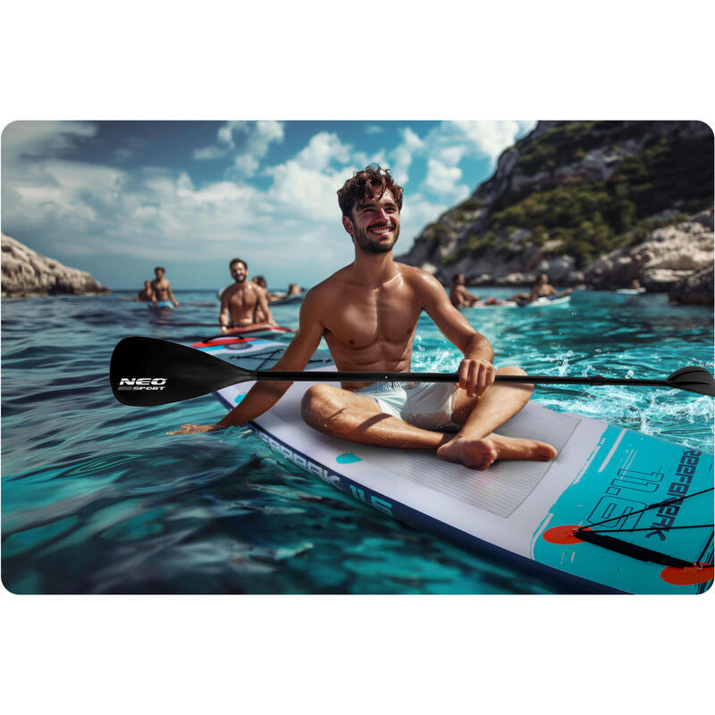 Składane wiosło do deski SUP kajakowe regulowane czteroczęściowe 230cm Neo-Sport