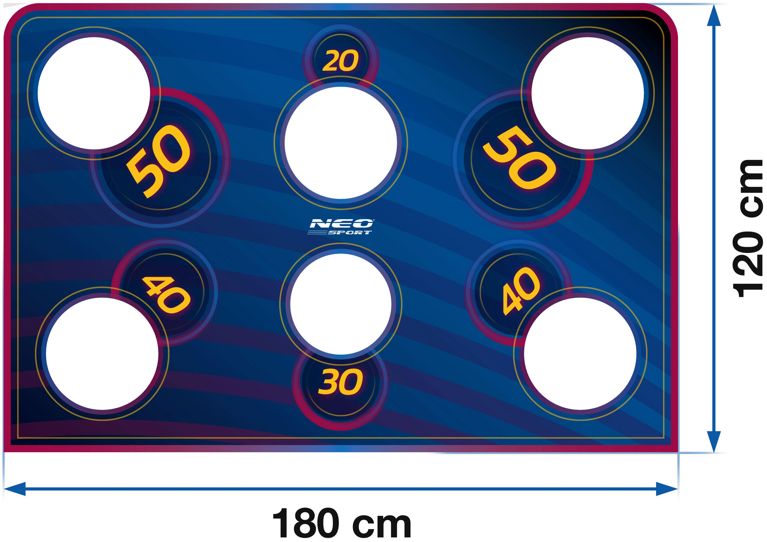 Mata celnościowa do bramki piłkarskiej 180x120cm Neo-Sport 6/6