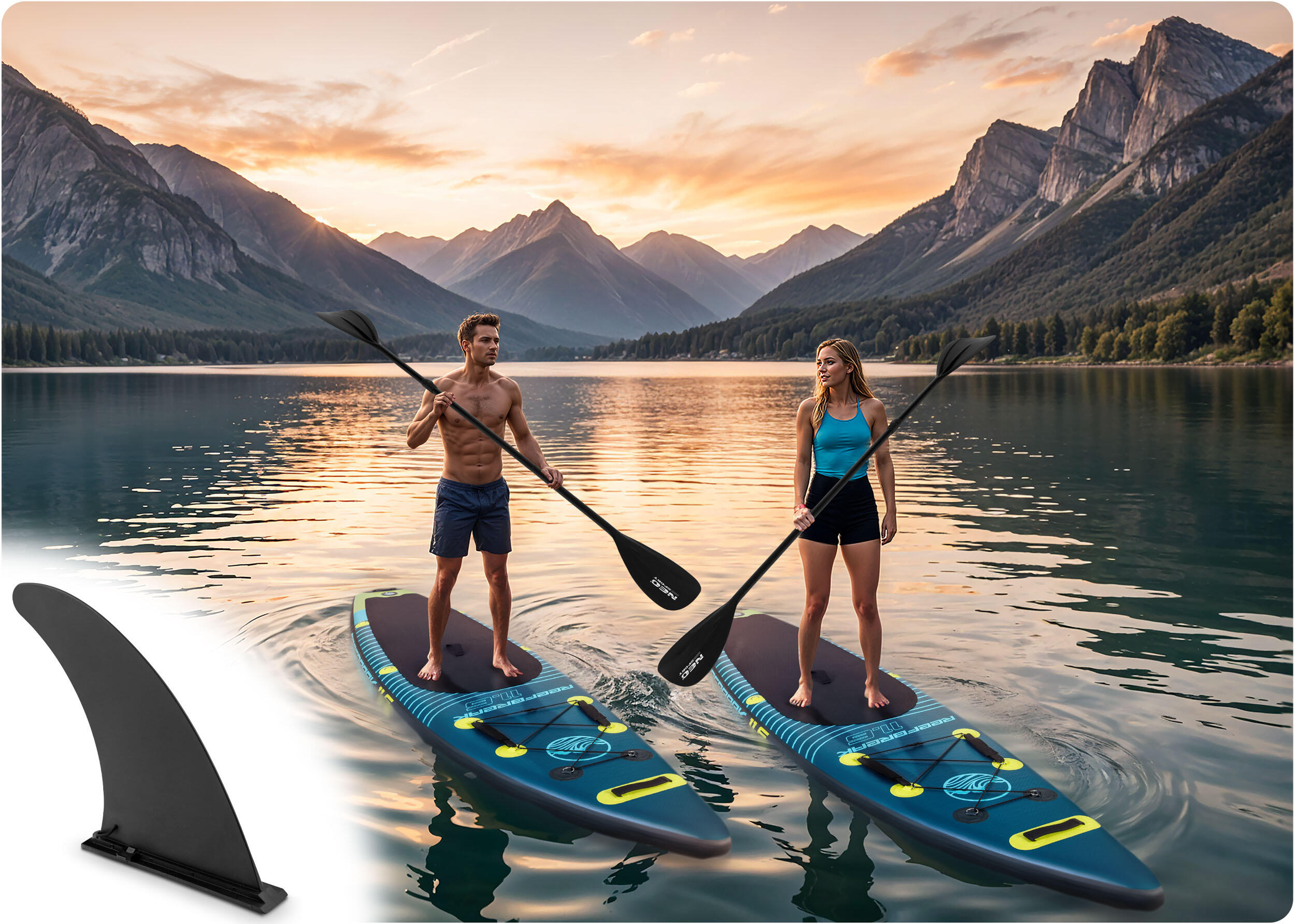 Statecznik do desek sup uniwersalna płetwa deski surfingowej Neo-Sport 4/7