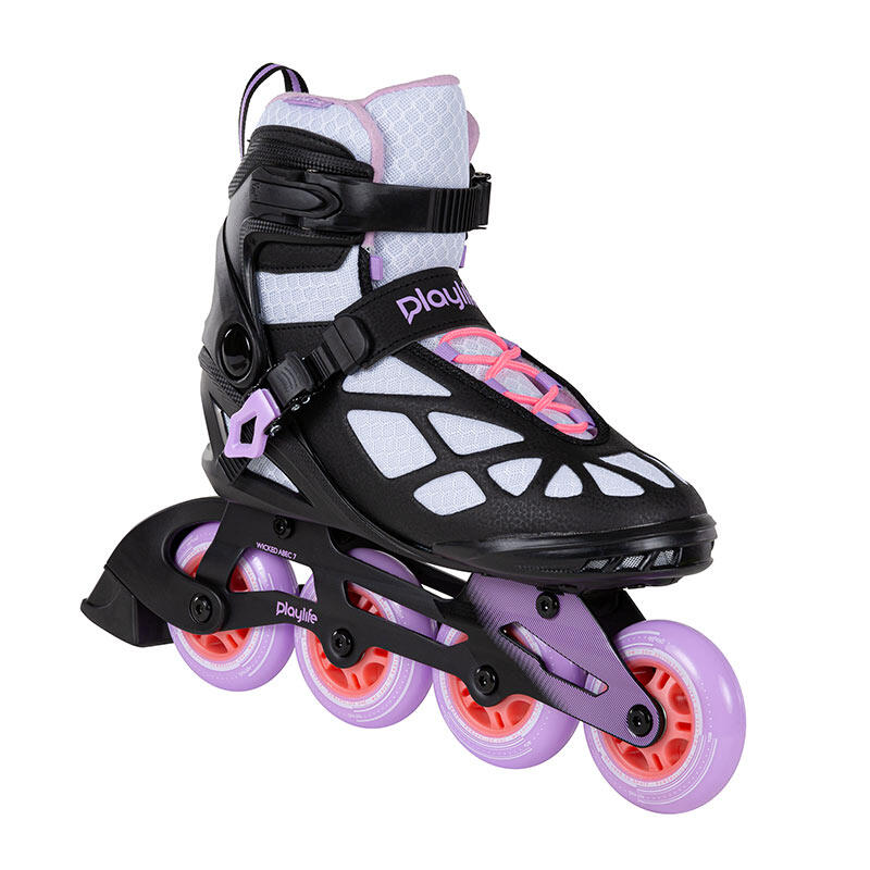 Playlife - Patins À Roulettes Femme Playlife Lancer 84 - Rollers En Ligne - Blanc|noir - 41 - Decathlon