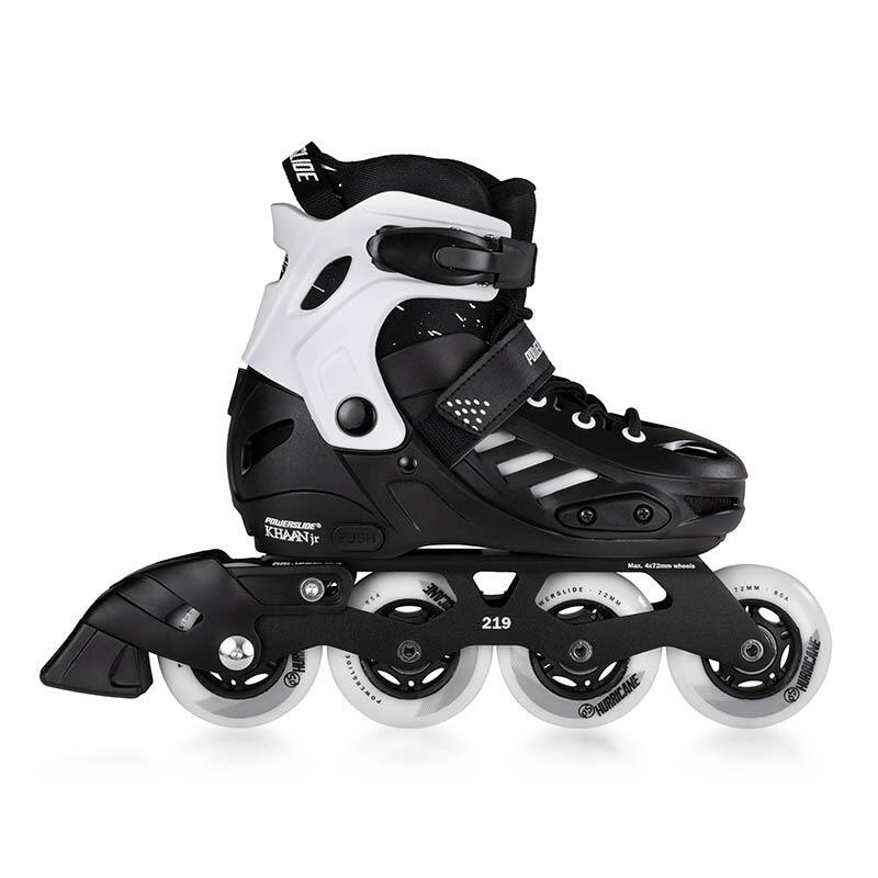 Rolki freeskate dla dzieci Powerslide One Khaan Junior SQD Czarne 1/7