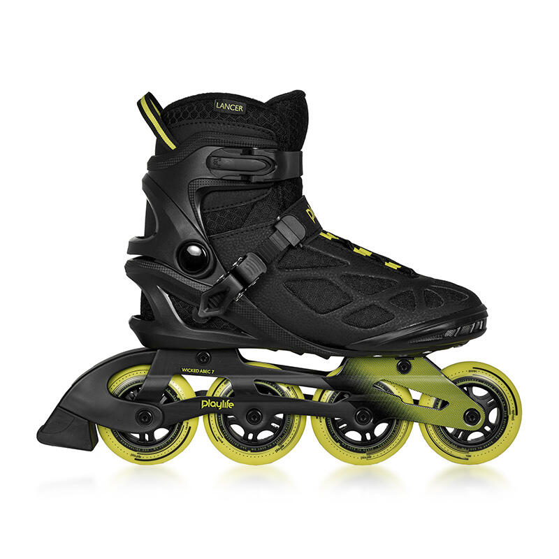 Rolki fitness męskie Playlife Lancer 84  Czarno/Żółte