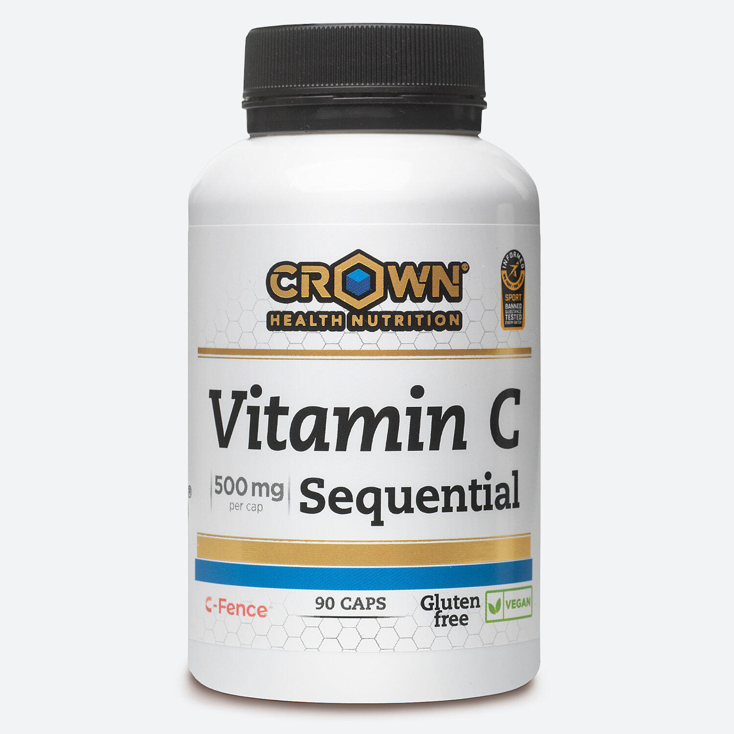 CROWN SPORT NUTRITION VITAMINA C SEQUENTIAL (90 Caps)