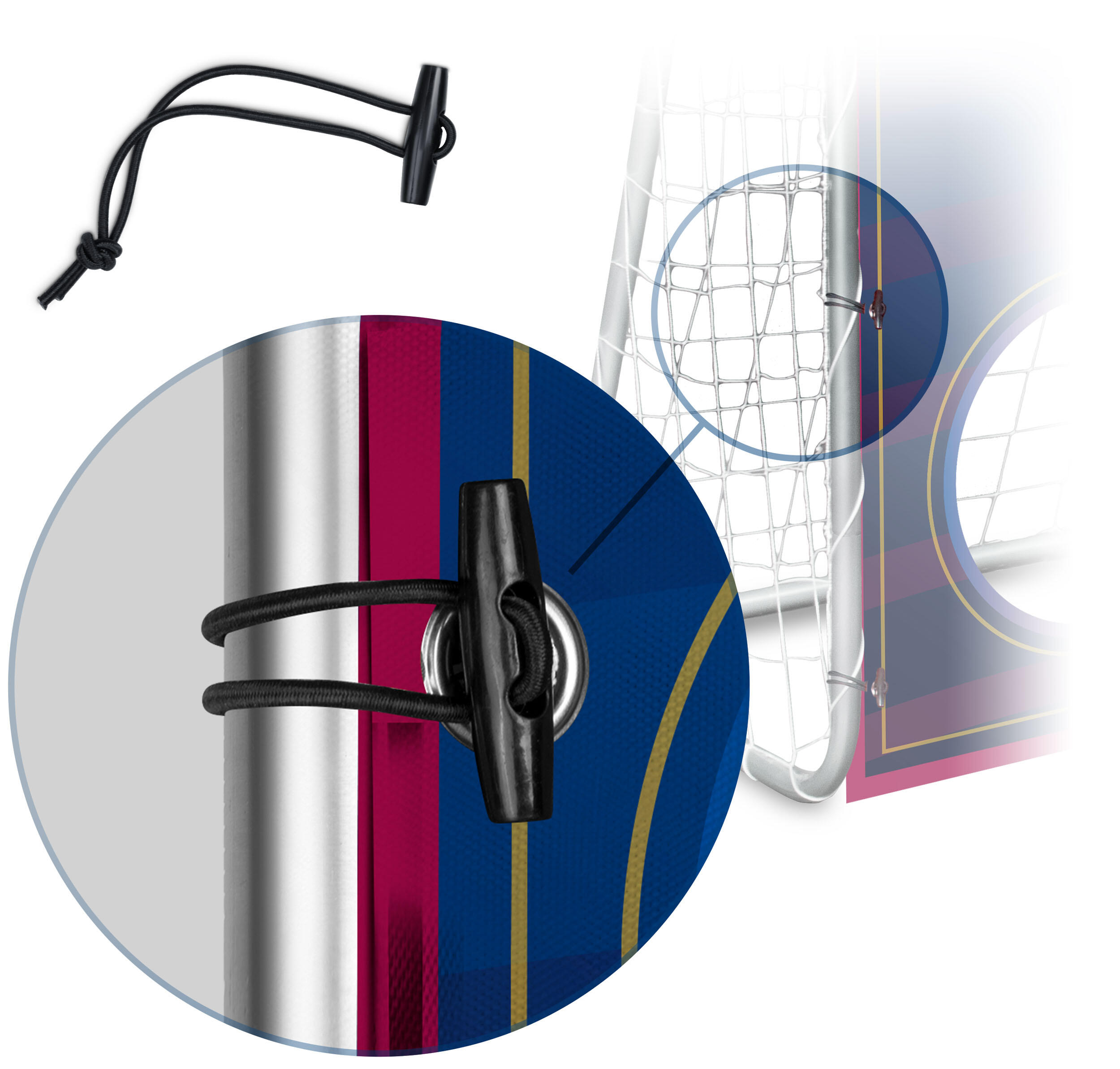 Mata celnościowa do bramki piłkarskiej 215x150cm Neo-Sport 5/6