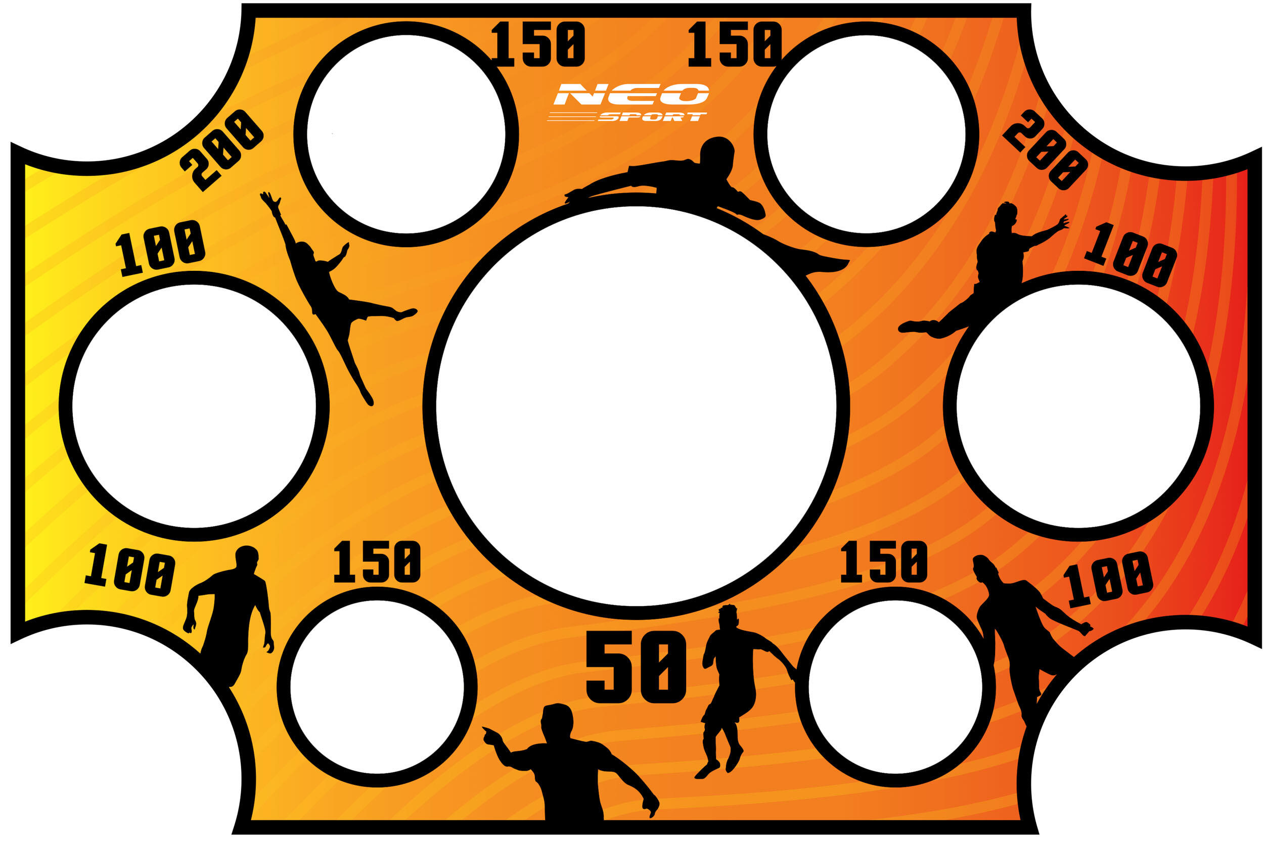 Mata celnościowa do bramki piłkarskiej 300x200cm Neo-Sport 3/6