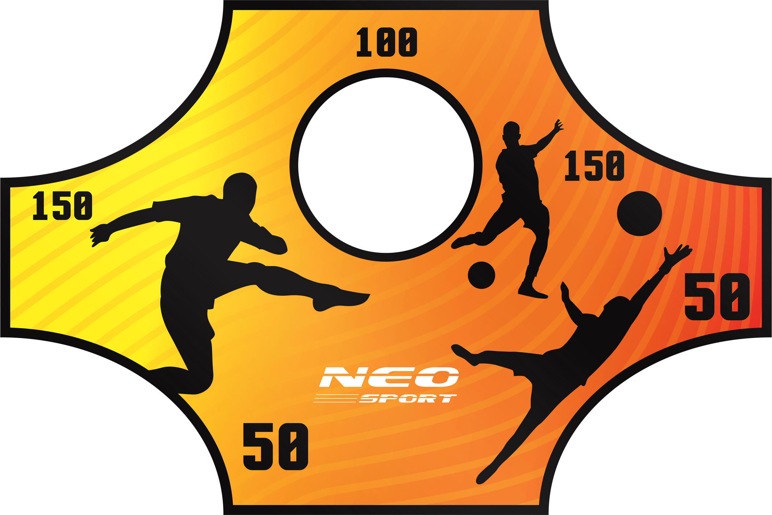 Mata celnościowa do bramki piłkarskiej 180x120cm Neo-Sport 3/6