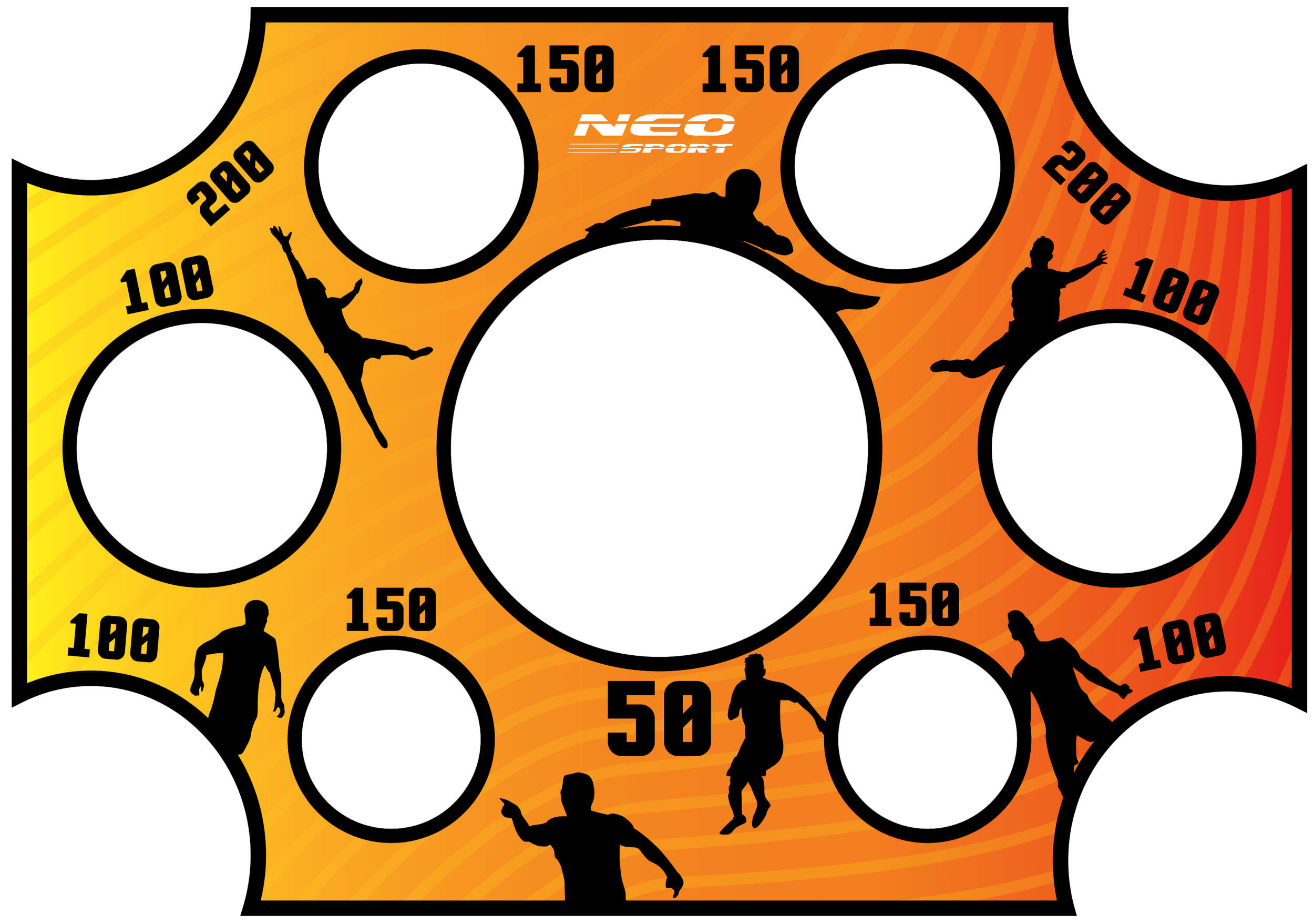 Mata celnościowa do bramki piłkarskiej 215x150cm Neo-Sport 3/6