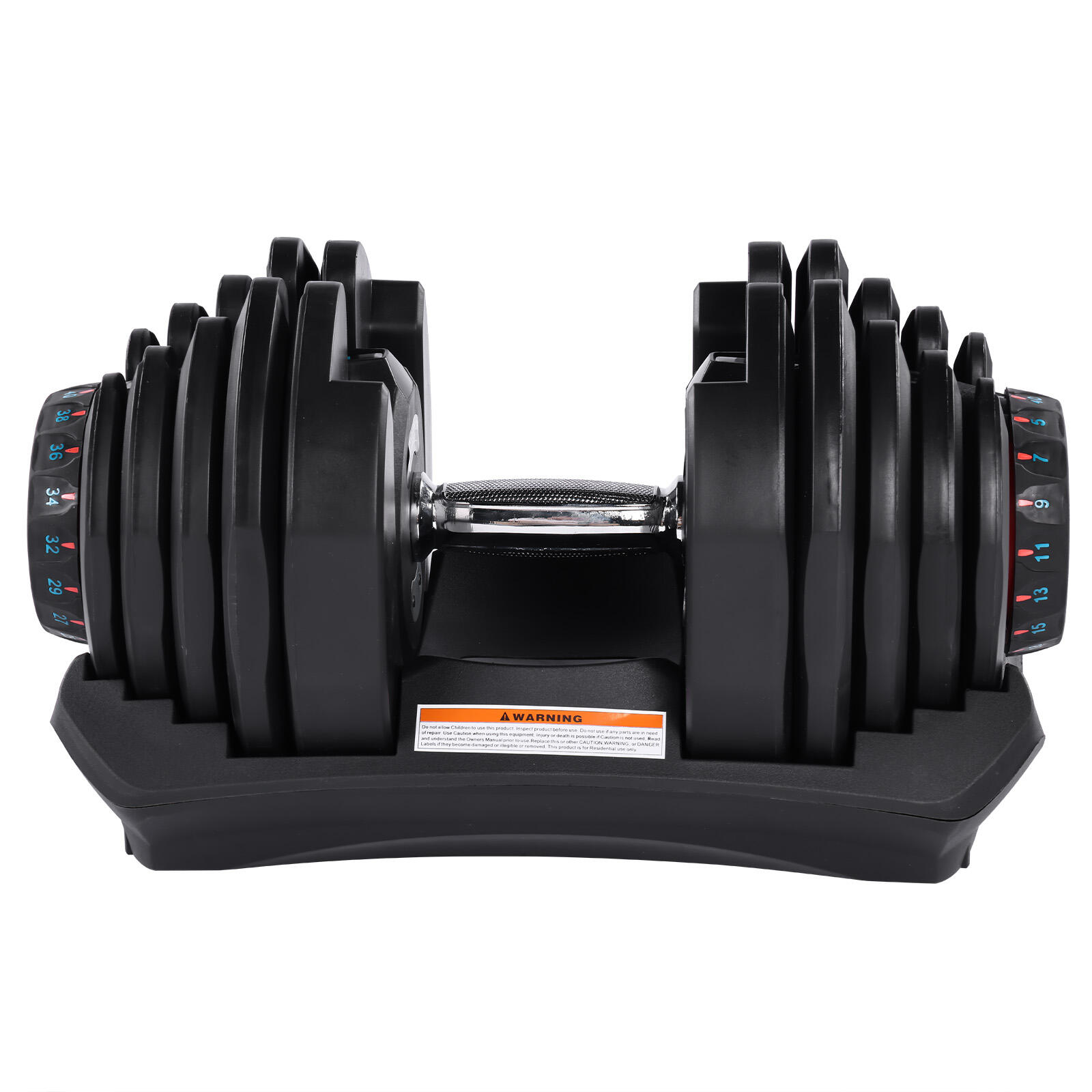 Fitness Tech - Haltère Réglable 5 À 40kg Fitness Tech – Unité - Haltères Reglable - Noir - Decathlon