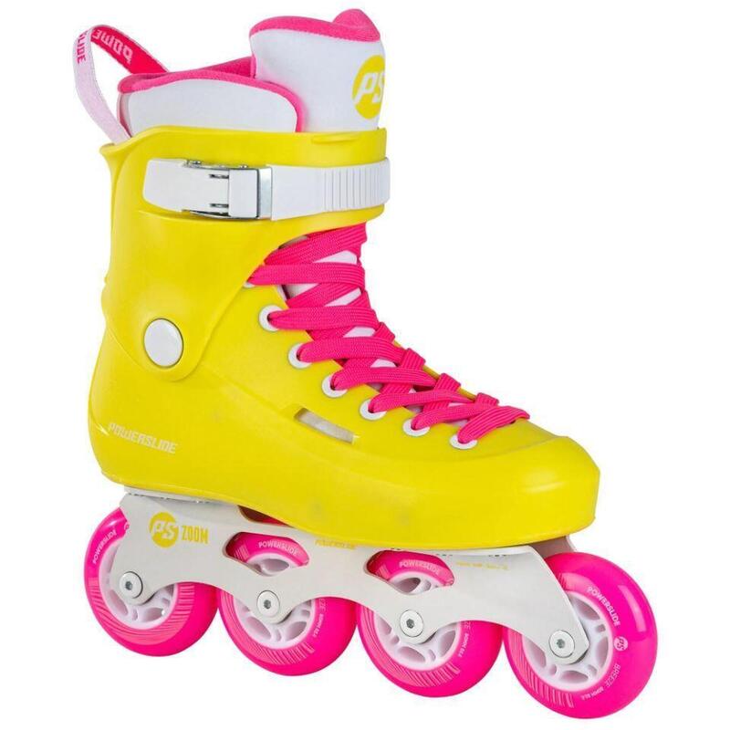 Patine cu roți Powerslide Zoom Neon Yellow 80