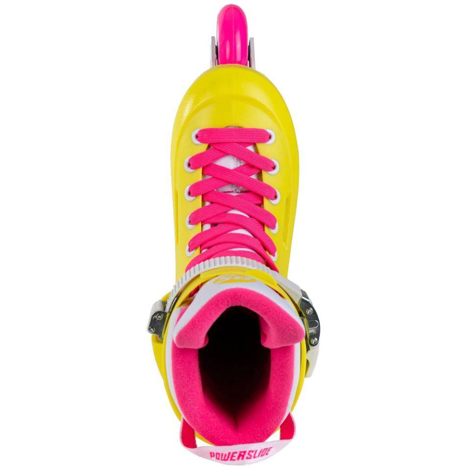 Powerslide Zoom Neon Yellow 80 inline skates 4/6