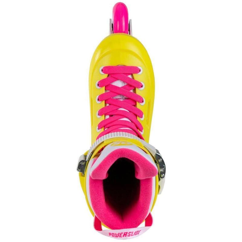 Patine cu roți Powerslide Zoom Neon Yellow 80