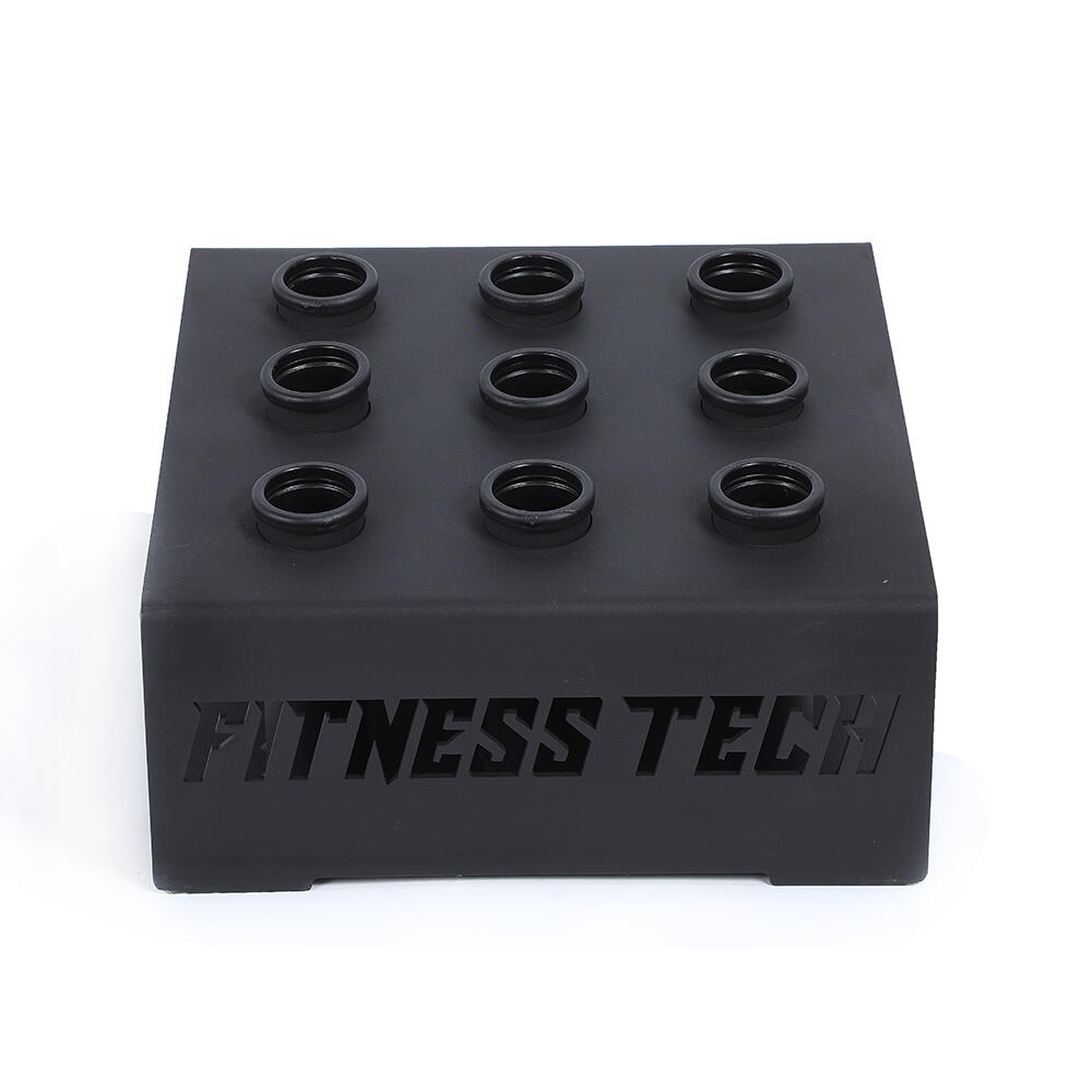 Rack para barra olímpica de chão fitness tech