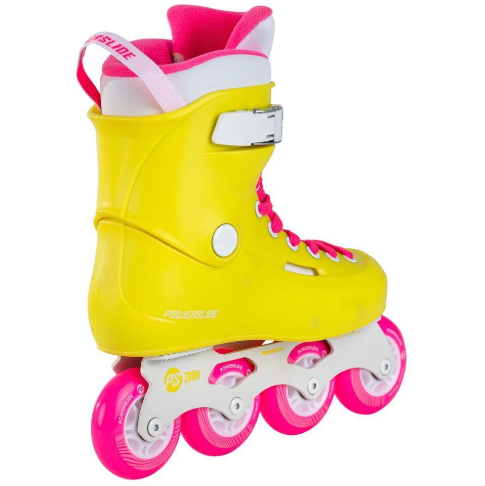 Powerslide Zoom Neon Yellow 80 inline skates 3/6