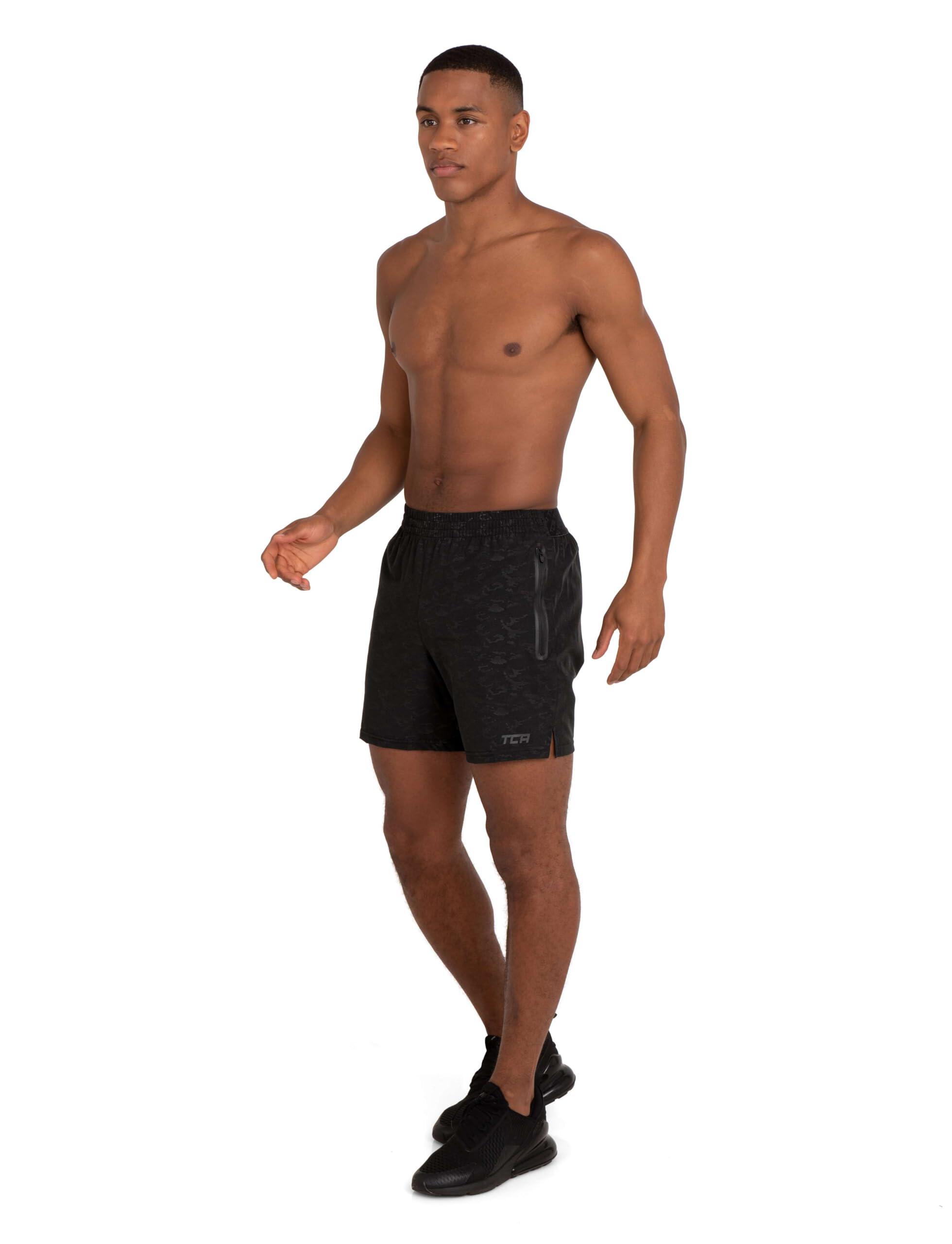 Men's Elite Tech Lightweight Running Shorts with Zip Pockets - Dark Combat 4/7