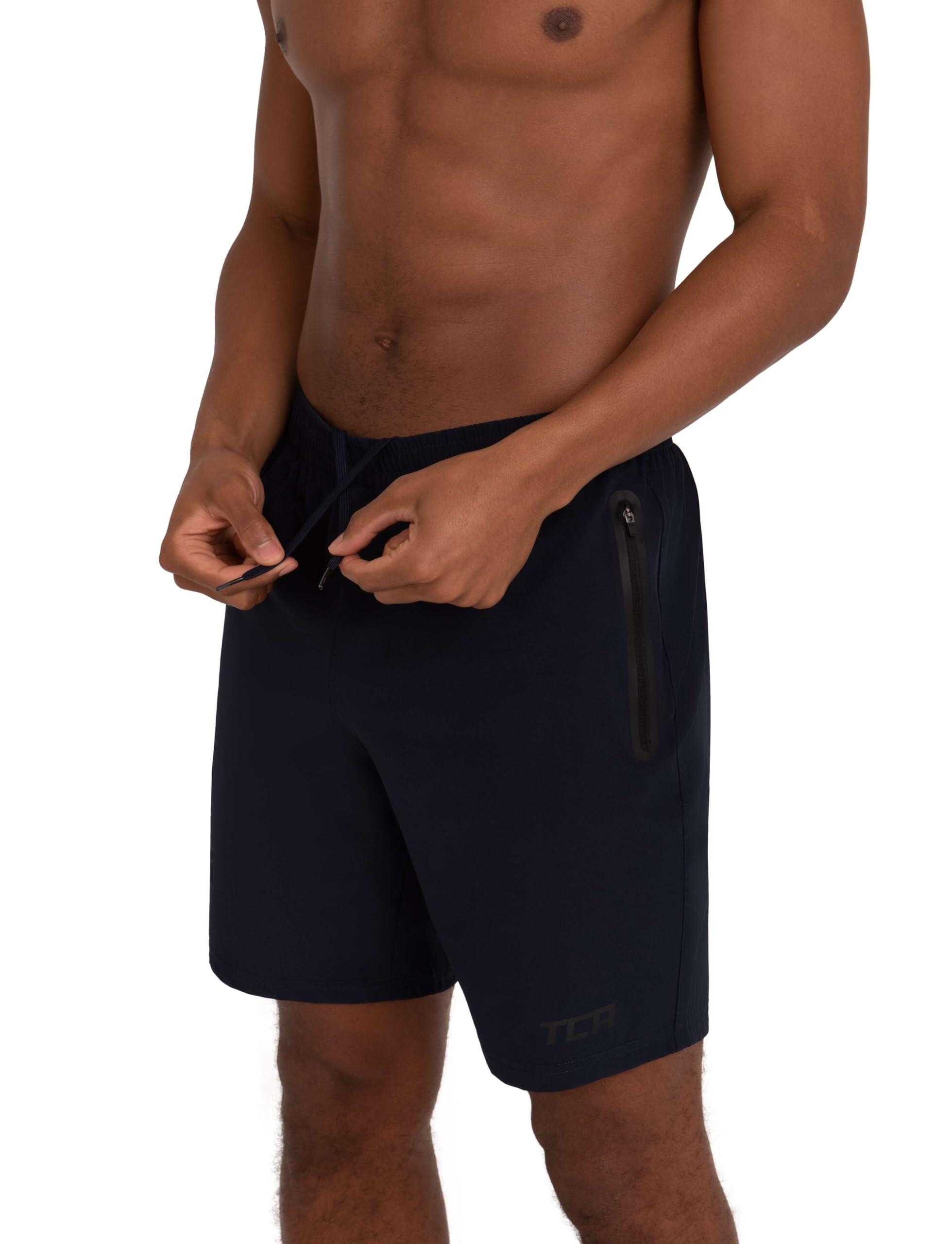Men's Elite Tech Lightweight Running Shorts with Zip Pockets - Night Sky 3/7