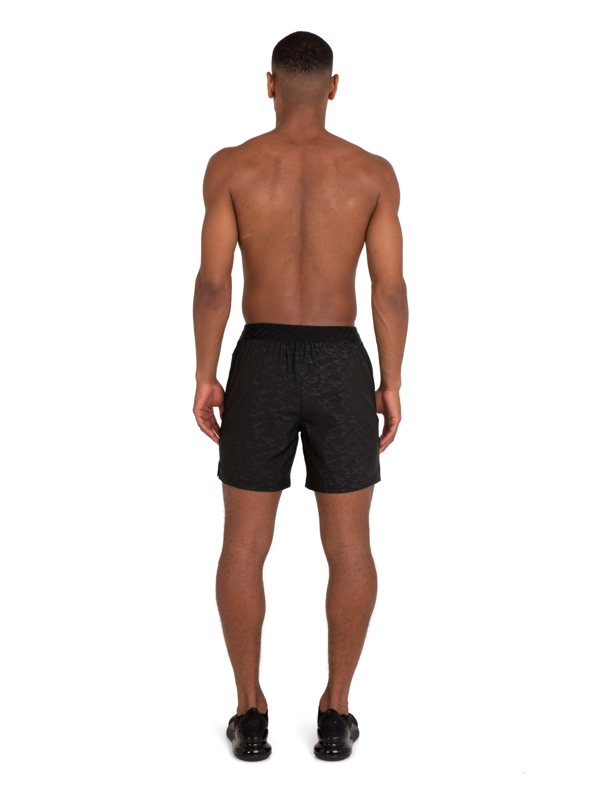 Men's Elite Tech Lightweight Running Shorts with Zip Pockets - Dark Combat 5/7