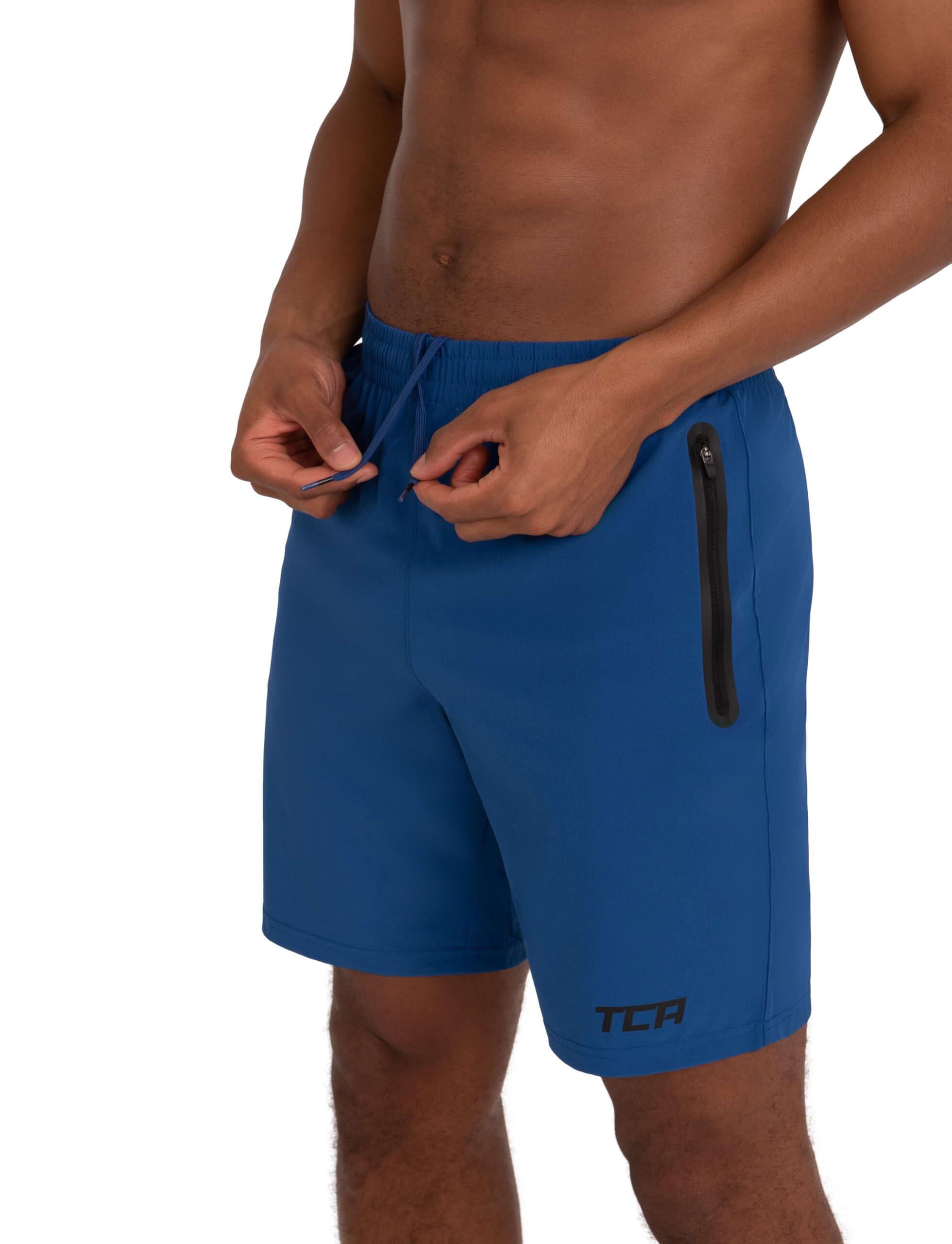 Heren Elite Tech Hardloopshorts met ritssluiting zakken 3/7