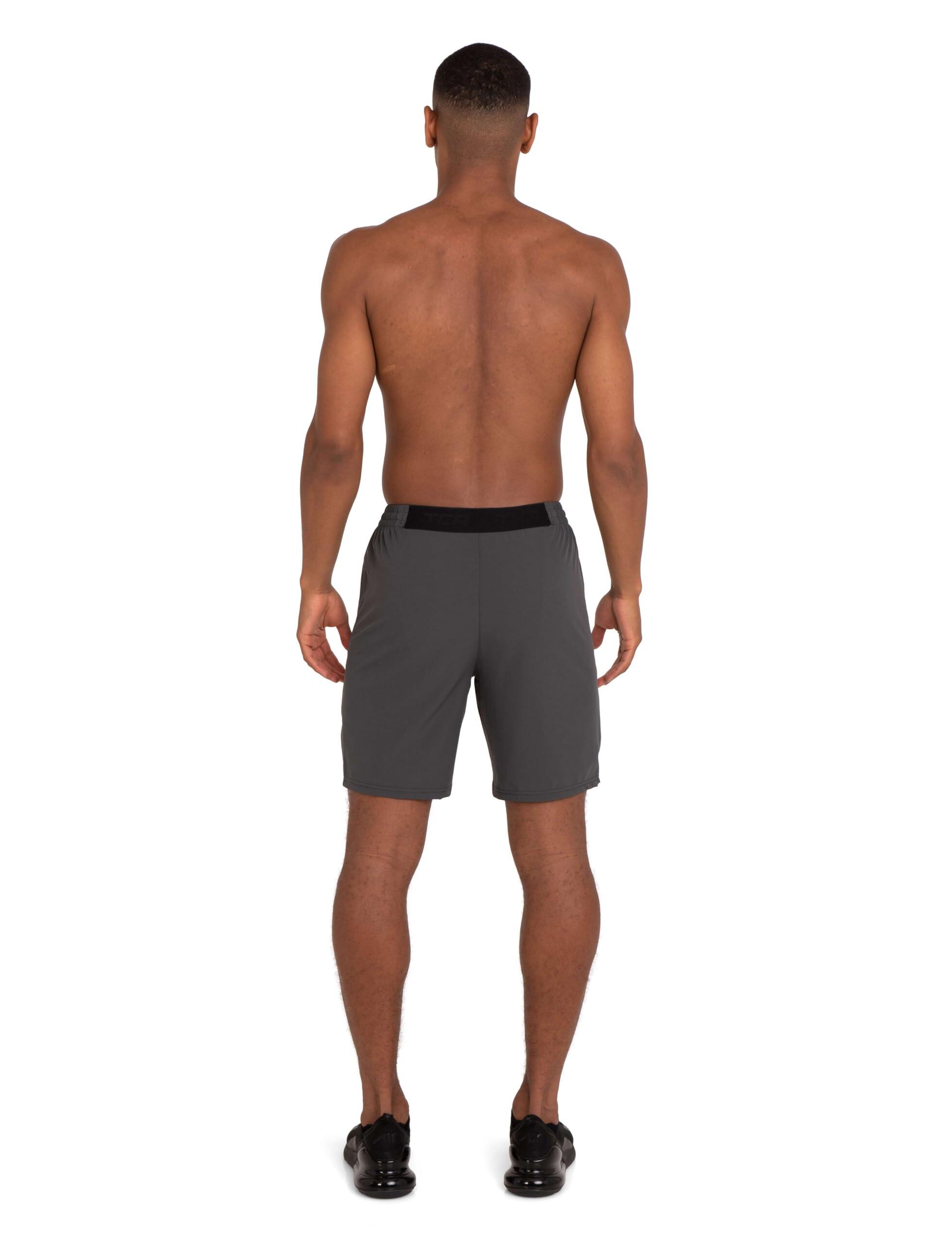 Men's Elite Tech Lightweight Running Shorts with Zip Pockets - Asphalt 5/7