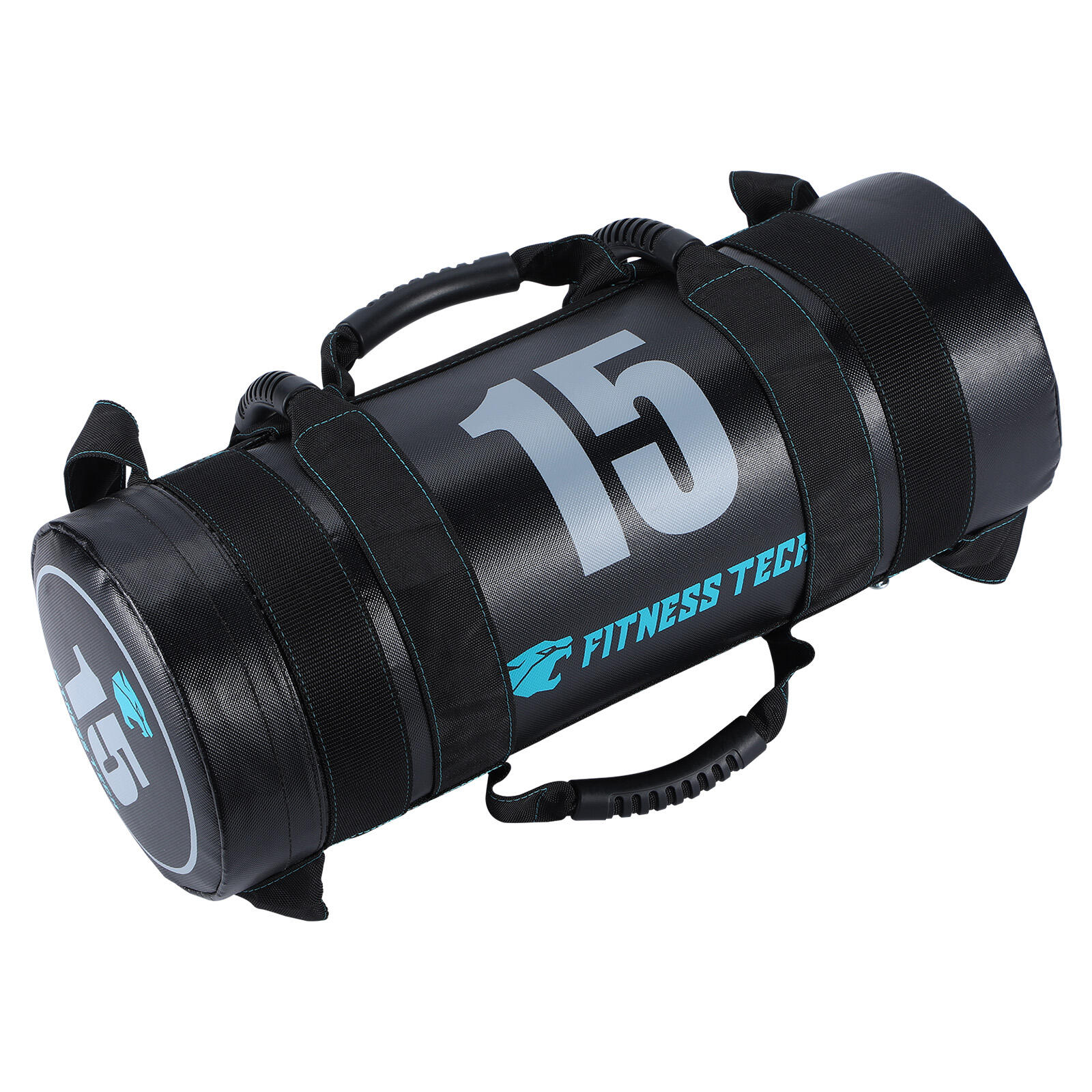 Saco búlgaro preto de 15kg fitness tech