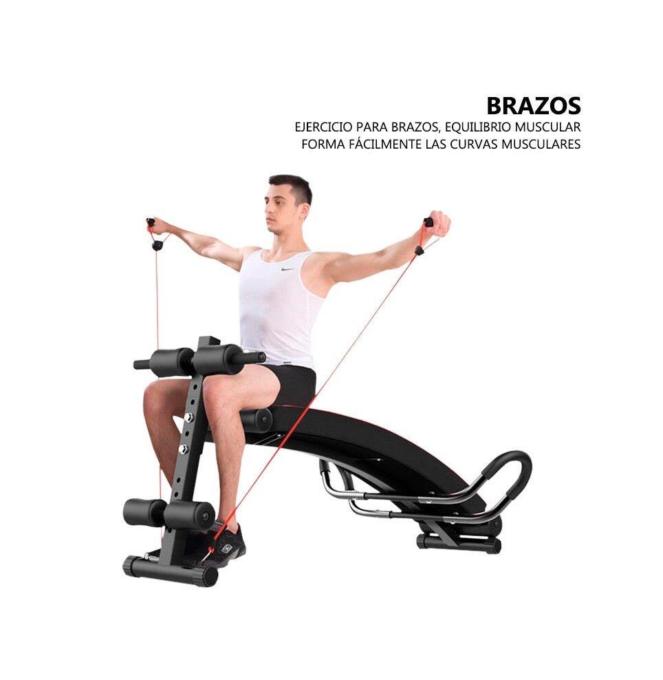 Banc Abdominaux Musculation avec Bandes de Résistance Fitness Tech 7/7