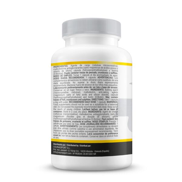B7 Biotyna 500μg - 120 kapsułek roślinnych MASMUSCULO