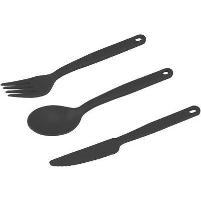 Besteckset Camp Cutlery Set charcoal