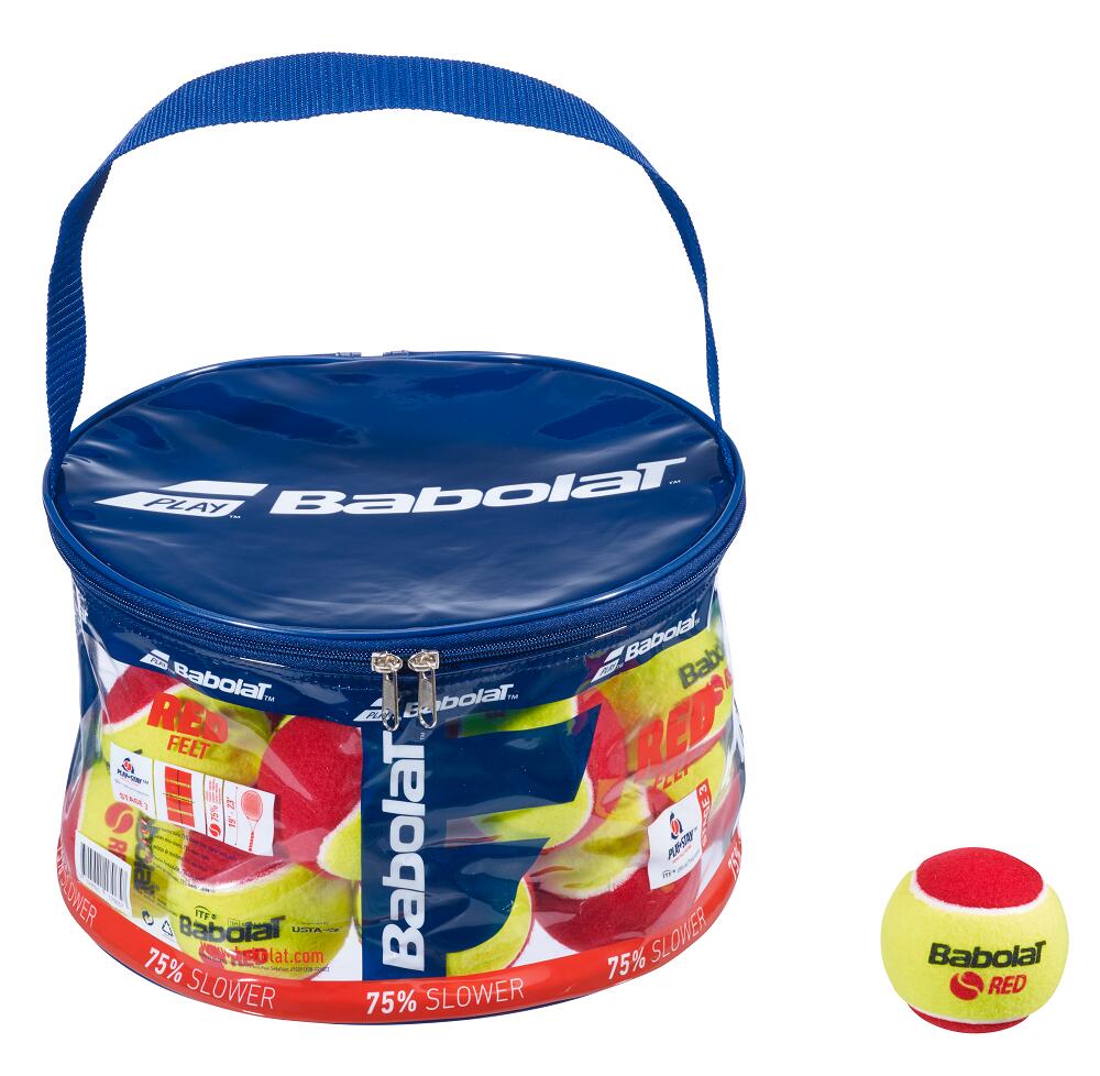 Теннисные мячи для детей Babolat Red Felt, 24 штуки