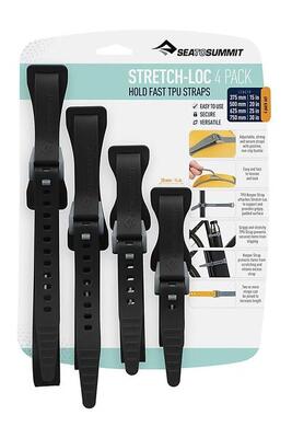 Zurrgurte Set Sea To Summit Stretch Loc Alle Größen 20 Mm 4Er-Pack Schwarz