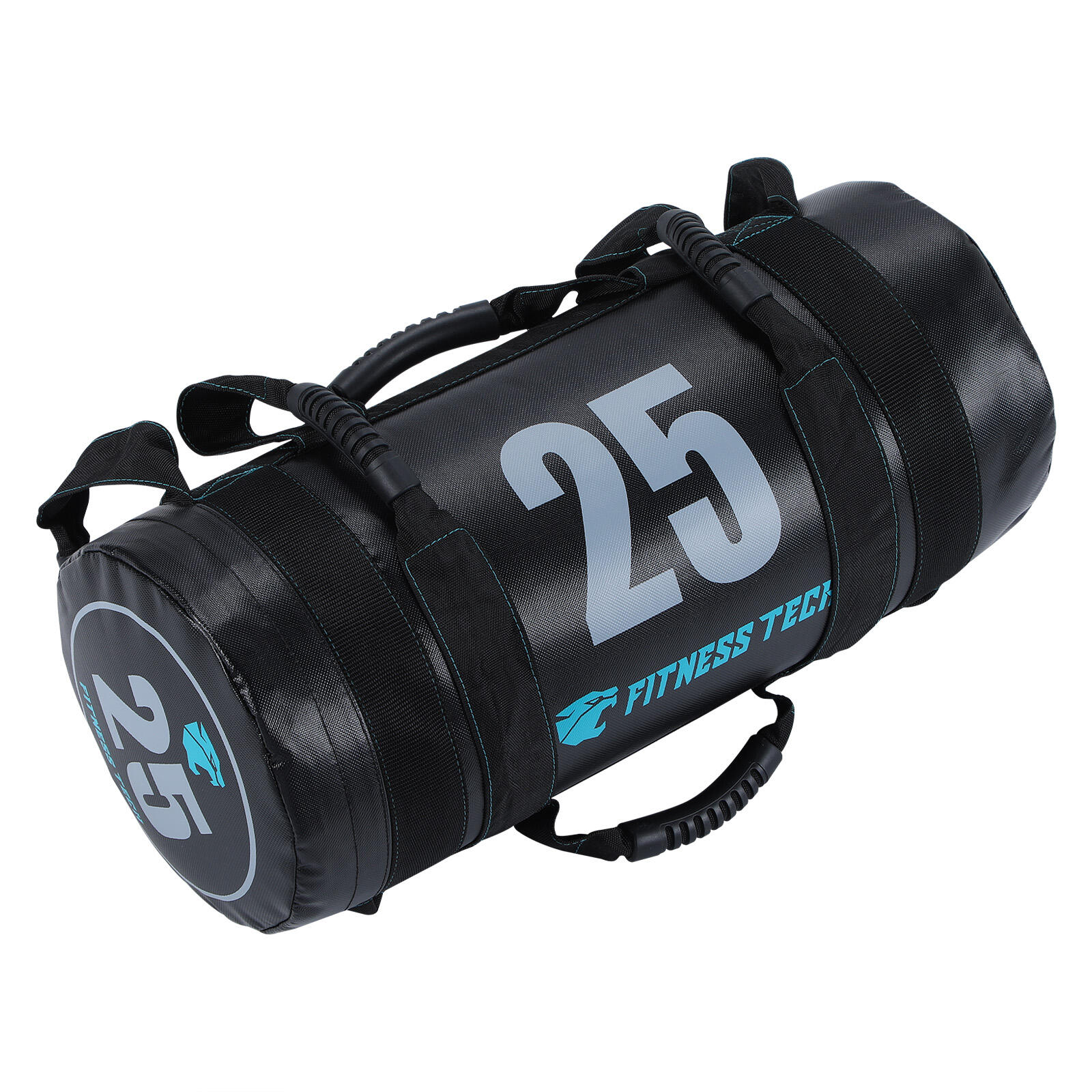 Saco búlgaro preto de 25kg fitness tech