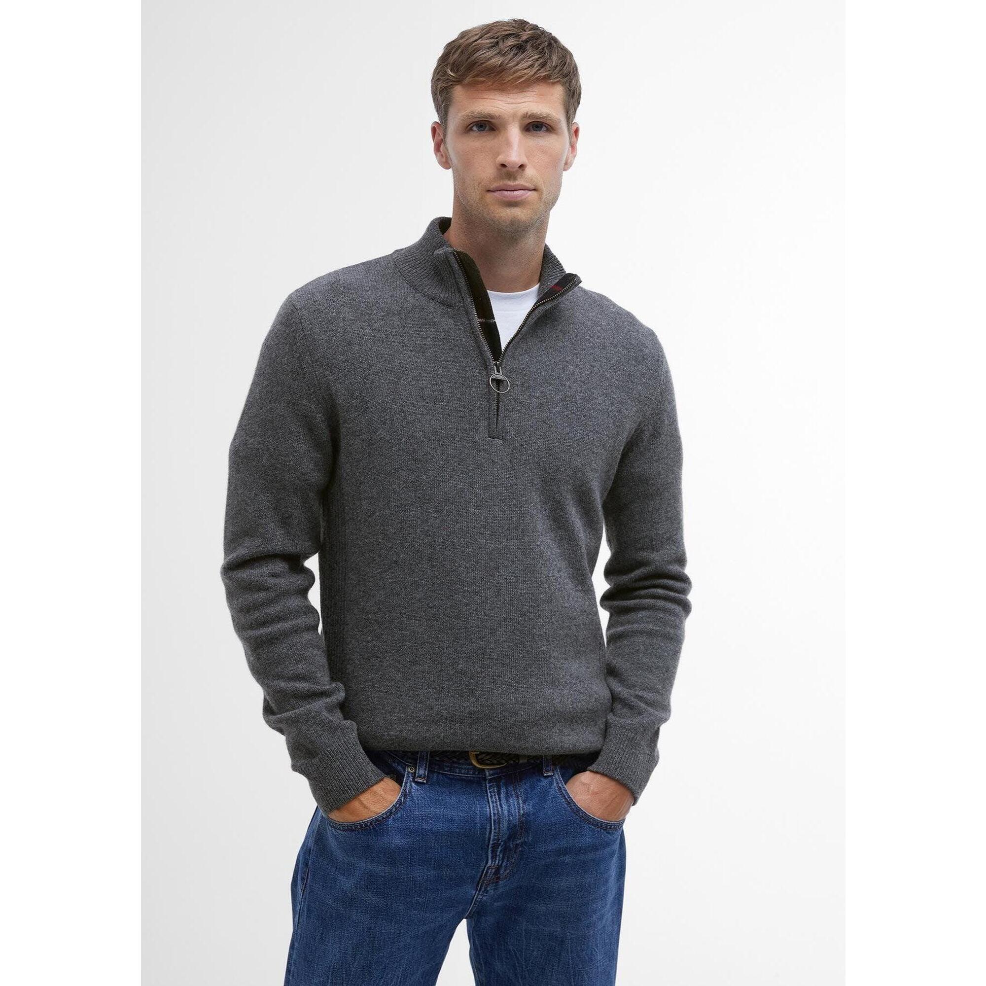 Barbour - Pull Camionneur À Coudières - Homme - Pull - Gris - Decathlon