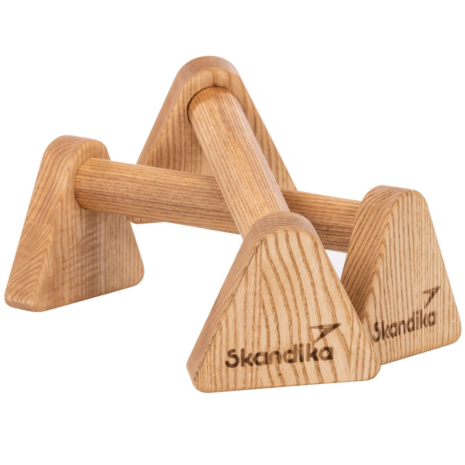 Skandika - Poignées Pour Pompes Vira - Made In Germany  - Max. 150 Kg - Paralettes - Marron - Taille Unique - Decathlon