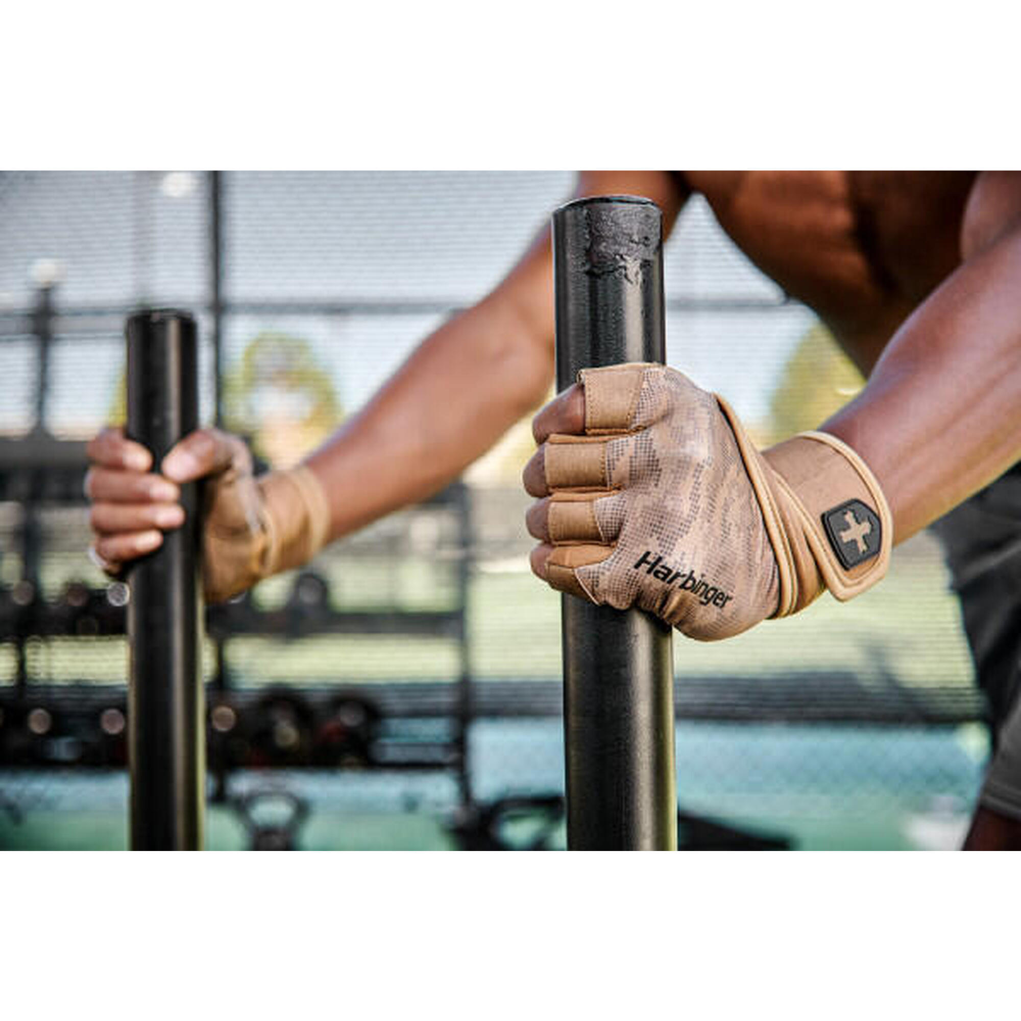 Gants Haltérophilie Harbinger Pro Wristwrap 2.0 - Soutien Poignet Et Paume Cuir
