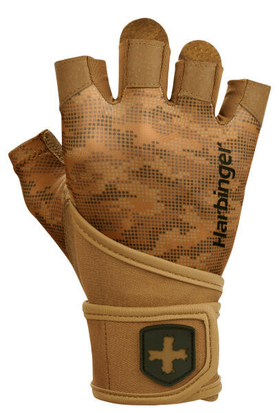 Harbinger Pro Wristwrap 2.0 Gewichtheffen Handschoenen Unisex Tan Groot 1/5