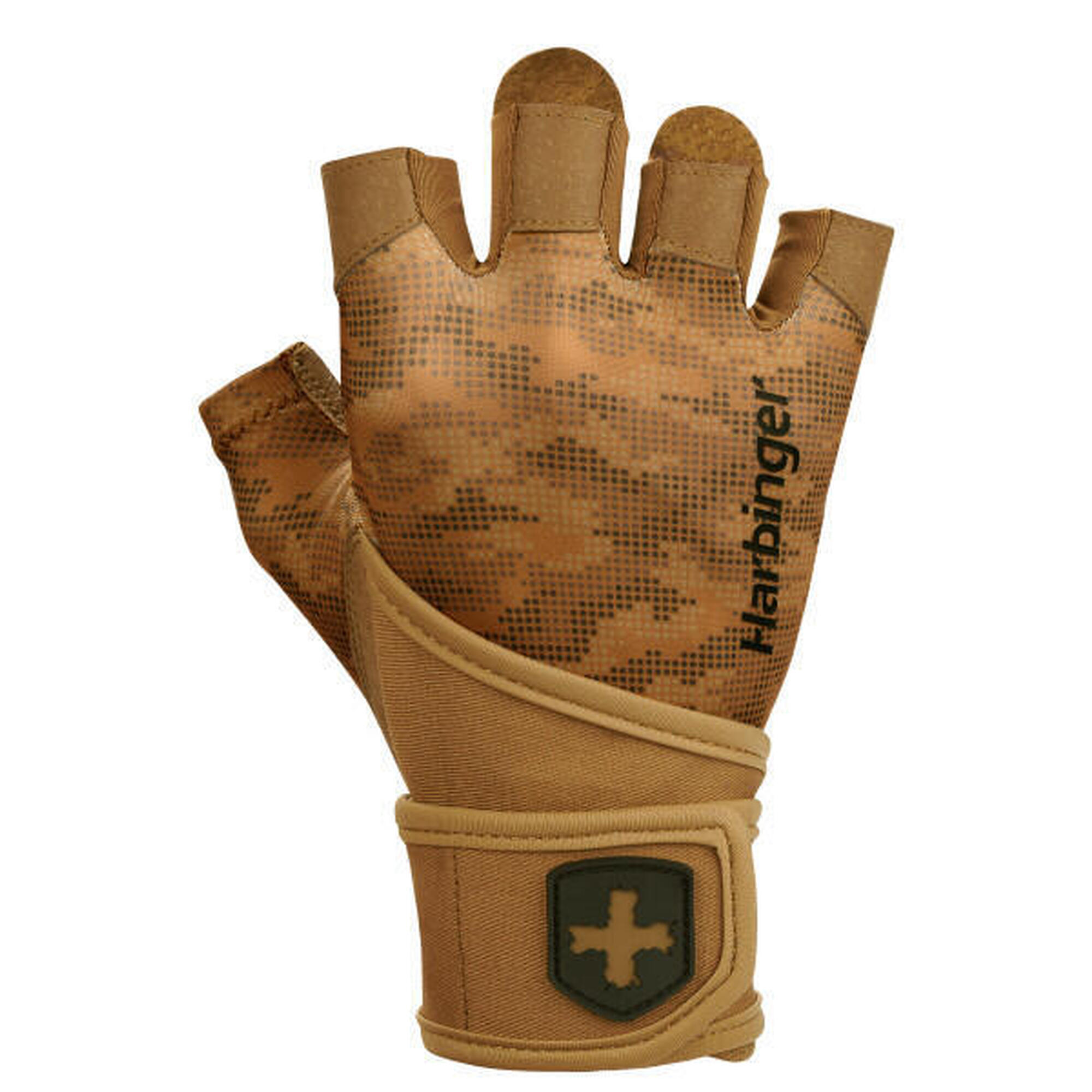 Harbinger - Harbinger Gants De Musculation Pro Wristwrap 2.0, Unisexe, Beige - Gants - Beige|marron|vert - 40 M - Decathlon