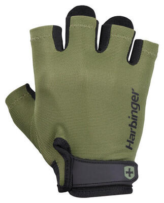 Harbinger gewichthefhandschoenen met stevige grip. optimaal comfort. groen