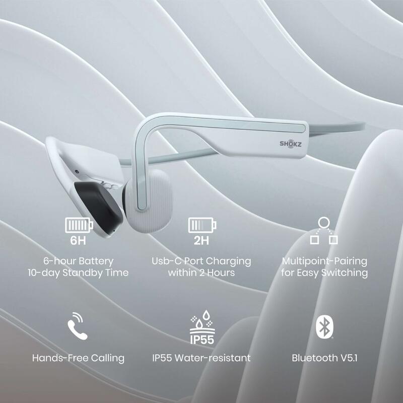 Shokz Sport Headphone - OPENMOVE WHITE