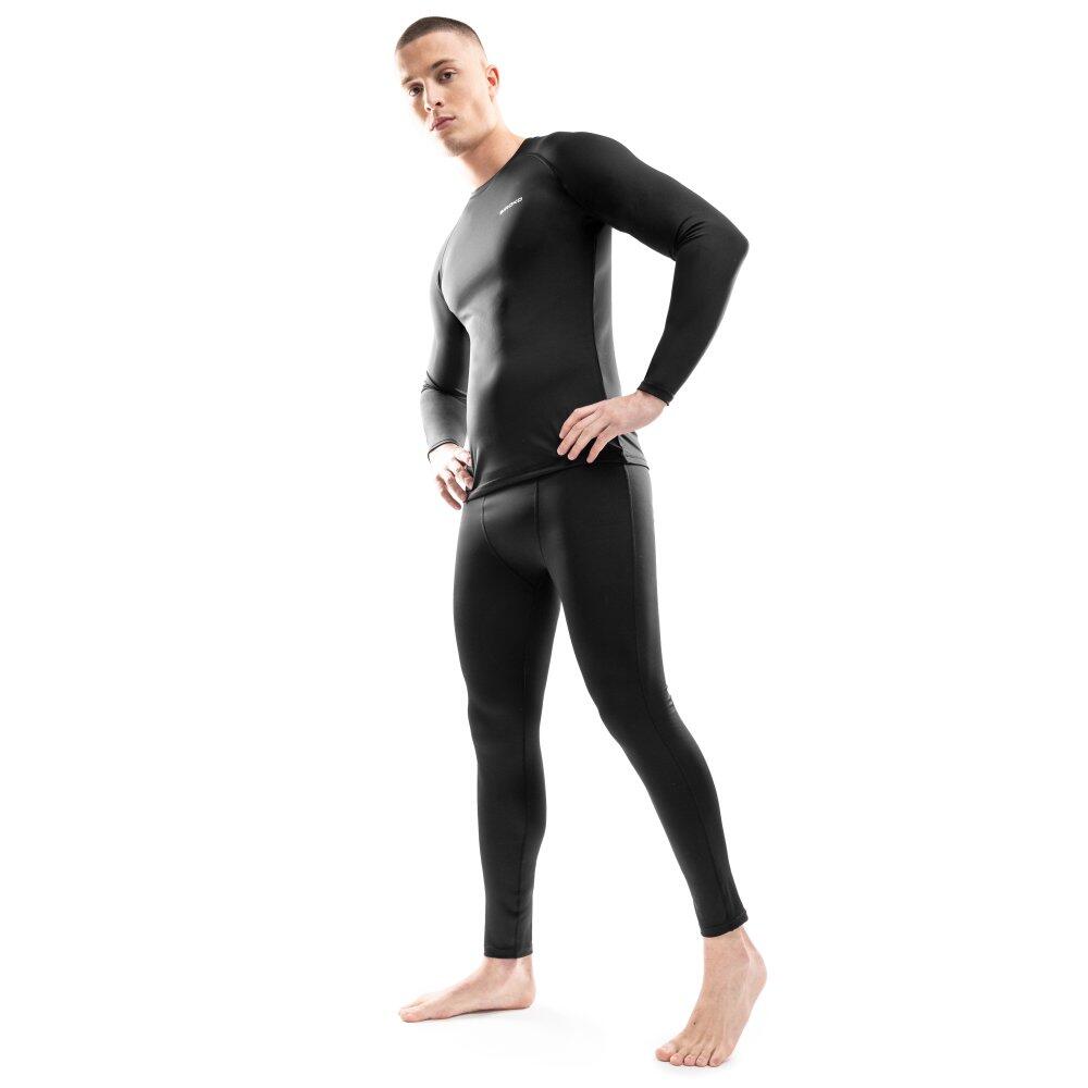 Leggings térmicos de esquí hombre esquí y nieve Kulm Negro 3/6