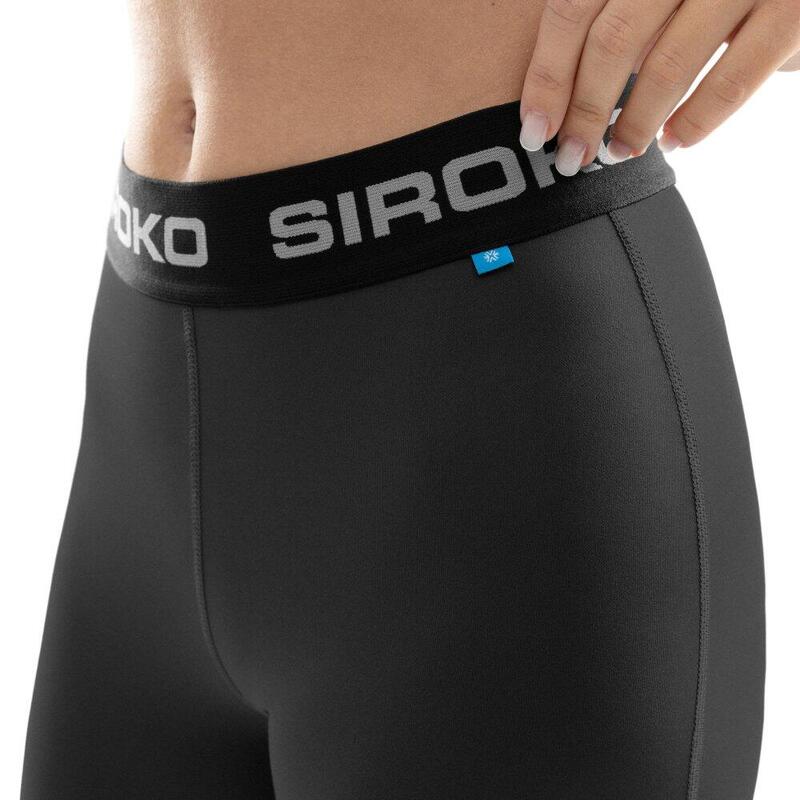 Pantaloni termici pentru schi pentru femei Baum Negru