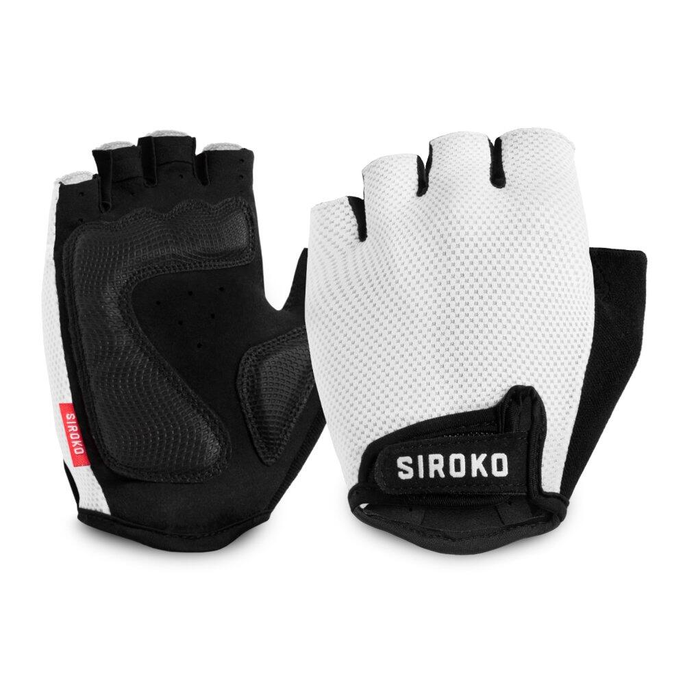 Luvas de ciclismo homem e mulher aero white branco