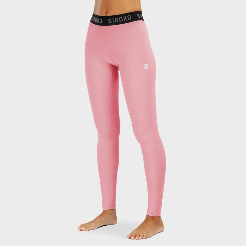 Calças interiores térmicas para mulher Desportos de inverno Lotus Rosa Chiclet