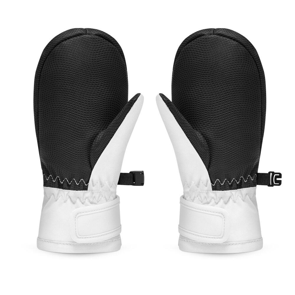 Moufles thermiques snowboard et ski enfant Sports d'hiver Enfants Polka dots Bla 2/7