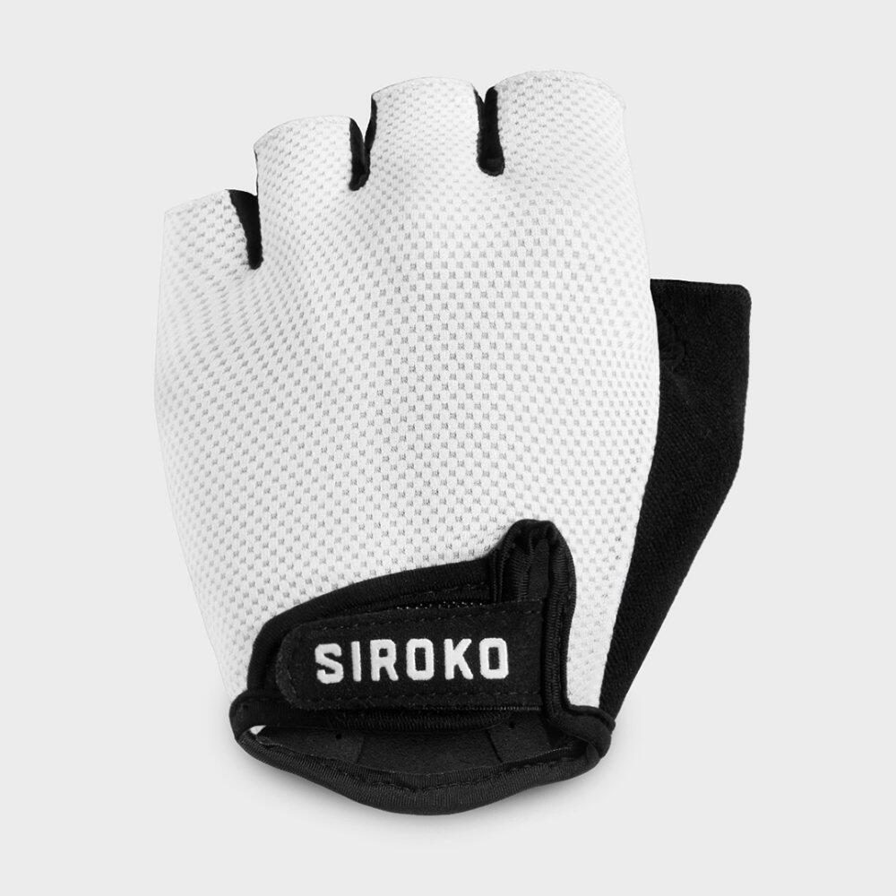 Heren en Dames Wielrennen Fietshandschoenen Aero White Wit 3/7