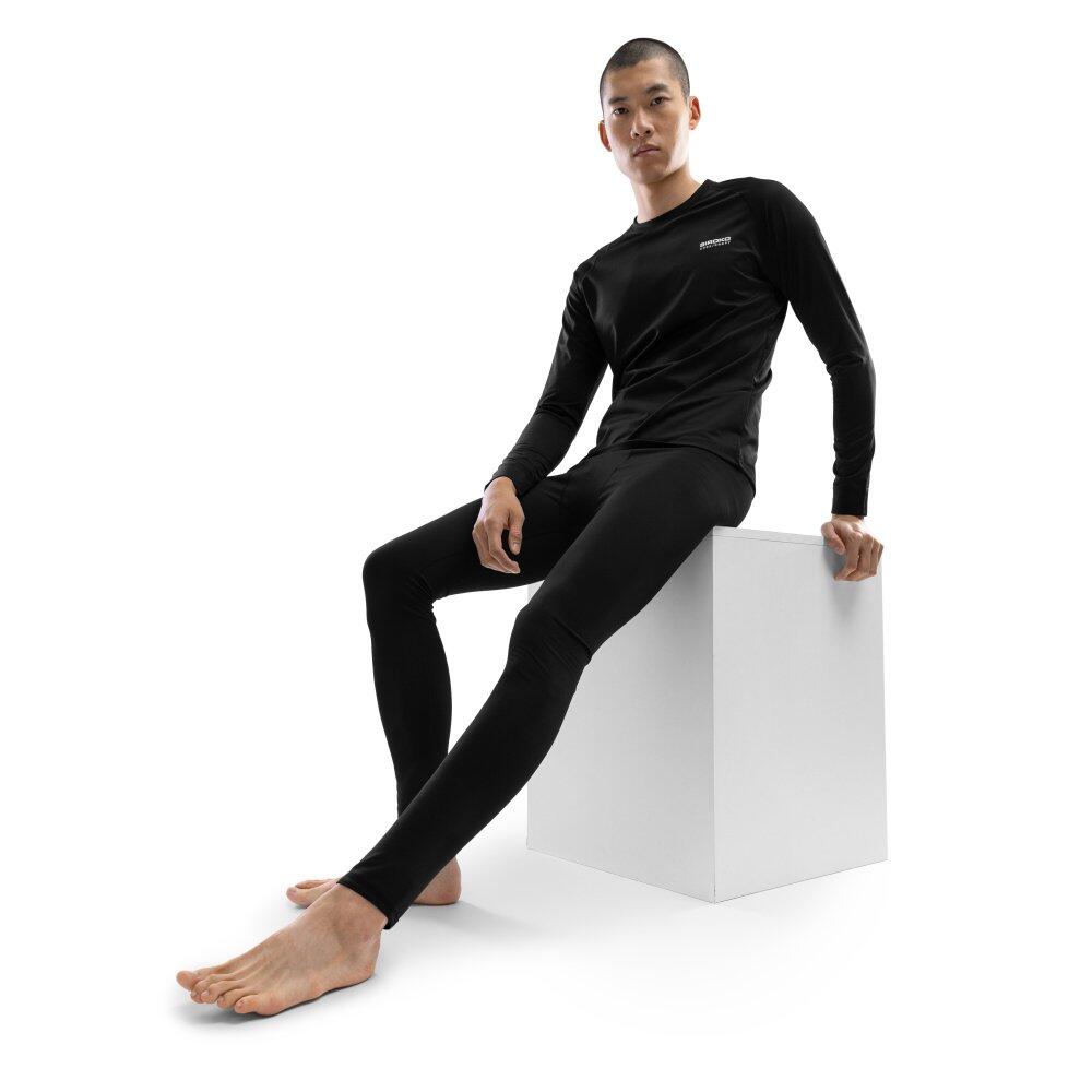Pantaloni intimi termici da uomo Sport invernali Core Airolo Bottom Nero 3/7