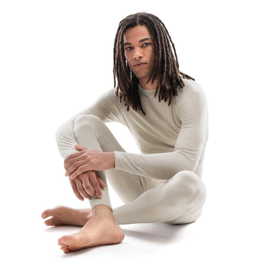 Pantaloni intimi termici da uomo in lana Sport invernali SRX Grit Beige 3/6