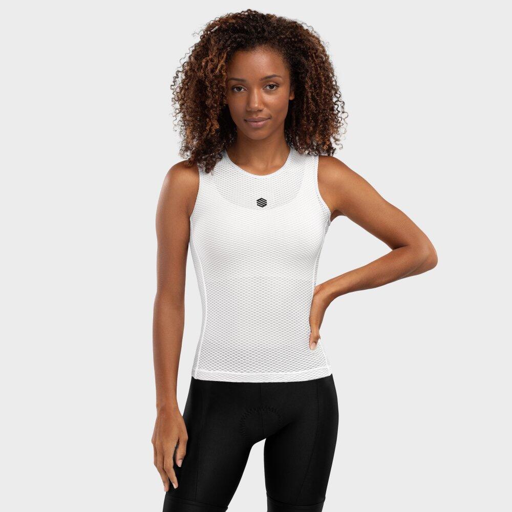 Damen Radsport fahrradbaselayer für Train Force Weiß 2/7