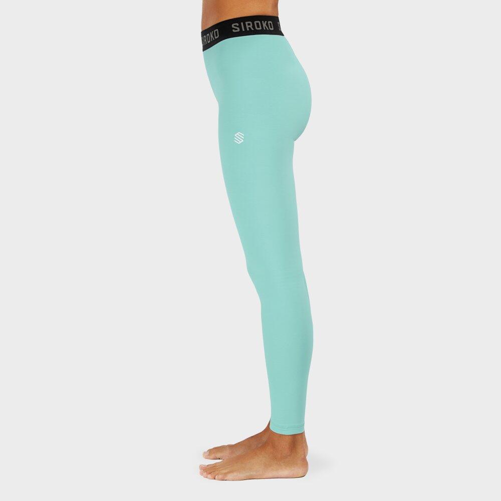 Pantalon sous-vêtement thermique femme Sports d'hiver Laax Turquoise 3/7