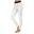 Women Winter sports thermal base layer pants Stellar White
