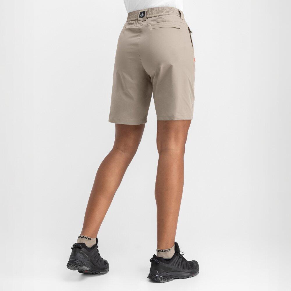 Short Cargo Femme été - Taille Haute élastique, Séchage Rapide, Multi-poches - Idéal Randonnée, Voyage, Casual