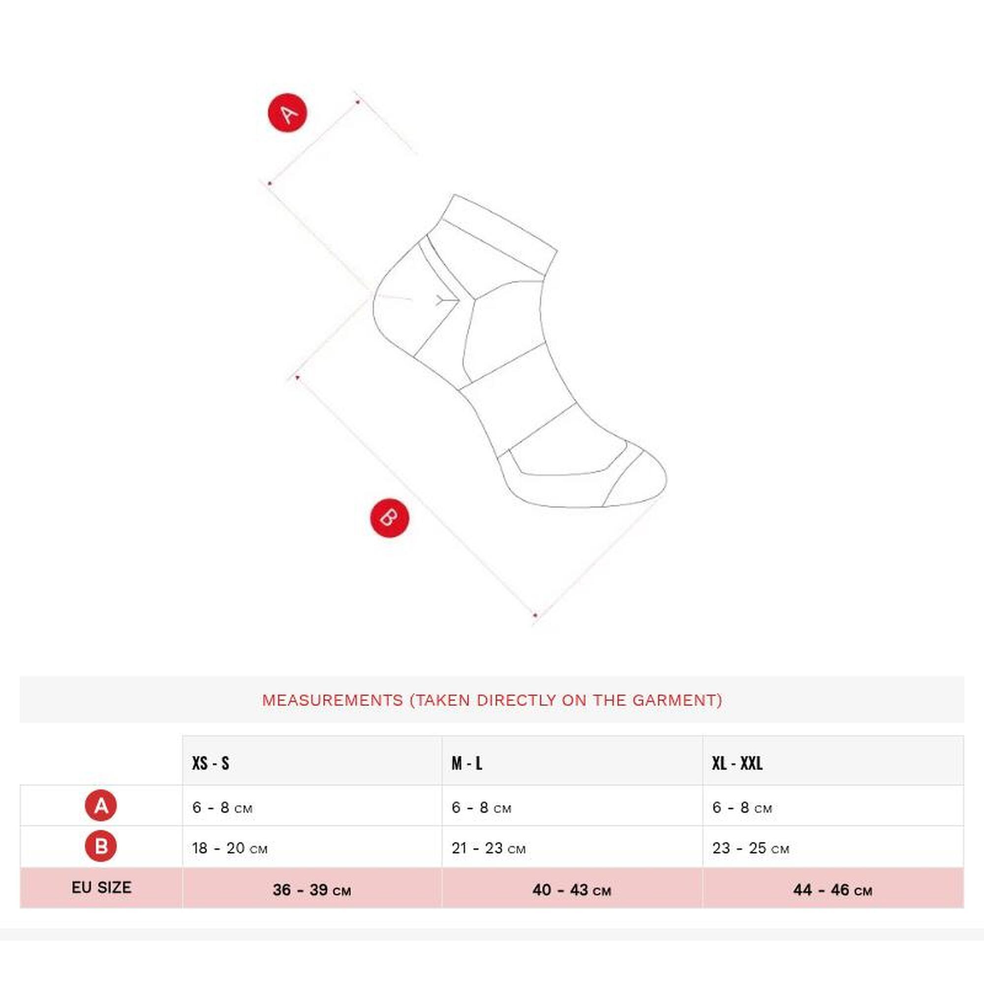 Men & Women Hiking ankle socks Loerie Black
